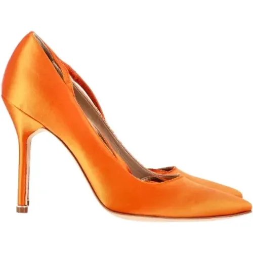 Pre-owned Satin heels - Manolo Blahnik Pre-owned - Modalova