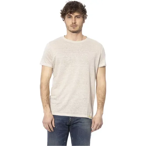 Einfaches Rundhals T-Shirt , Herren, Größe: M - Distretto12 - Modalova