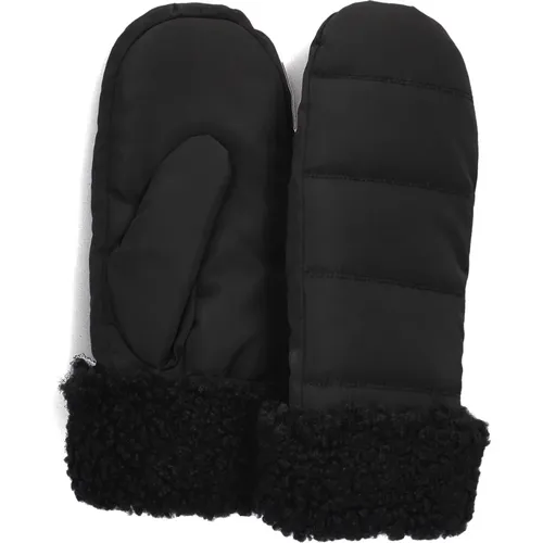 Stilvolle Schwarze Teddy Handschuhe , Damen, Größe: L - Markberg - Modalova