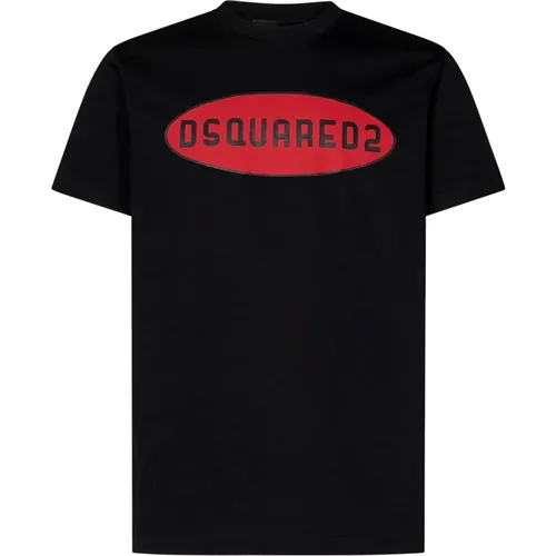 T-shirts and Polos with Logo Print , male, Sizes: XL, M, S, L - Dsquared2 - Modalova