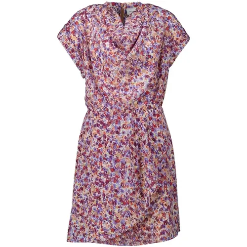 Floral Short Dress Pink Women , female, Sizes: 2XL - Dante 6 - Modalova