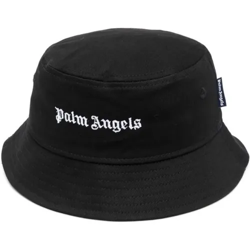 Schwarze Bestickte Logo Kappe , Herren, Größe: S - Palm Angels - Modalova