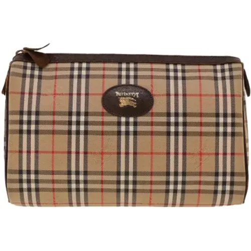 Pre-owned Canvas clutches , female, Sizes: ONE SIZE - Burberry Vintage - Modalova