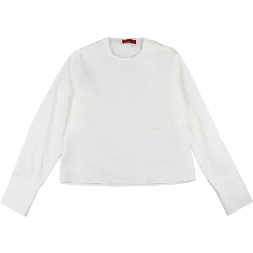 Klassisches Weißes Langarmshirt - 424 - Modalova