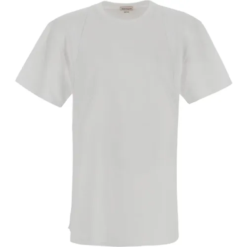 Bequemes Weißes Baumwoll-T-Shirt - alexander mcqueen - Modalova