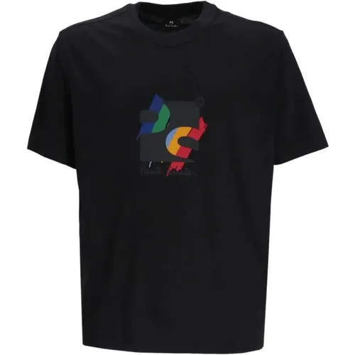 Square Cotton T-Shirt in , male, Sizes: L, M, S - Paul Smith - Modalova