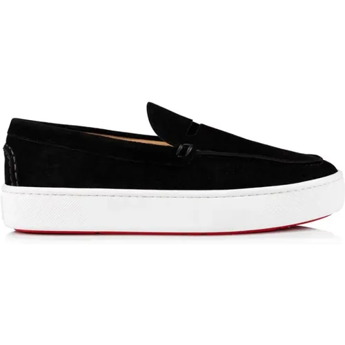 Stylish High-Platform Moccasins , male, Sizes: 9 1/2 UK, 8 UK - Christian Louboutin - Modalova