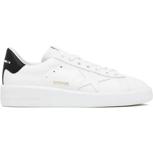 Weiße Purestar Leder Sneakers , Herren, Größe: 43 EU - Golden Goose - Modalova
