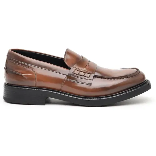 Leather Loafer Memory Foam Sole , male, Sizes: 8 UK, 10 UK, 7 1/2 UK - Alexander Hotto - Modalova