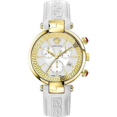 Chronograph Lederbanduhr für Damen - Versace - Modalova