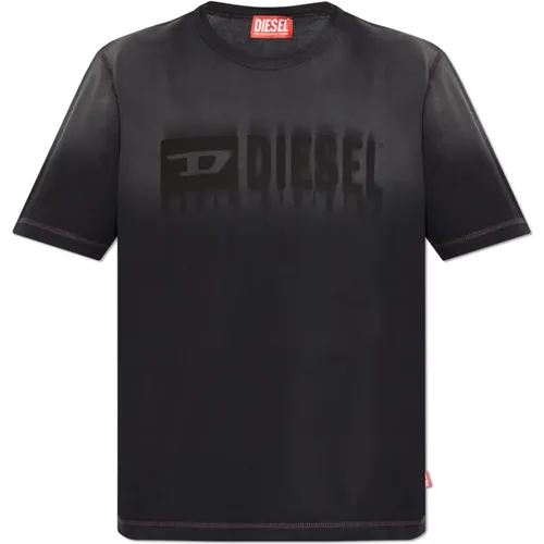 T-Shirt mit Logo T-Adjust-K4 , Herren, Größe: 2XL - Diesel - Modalova