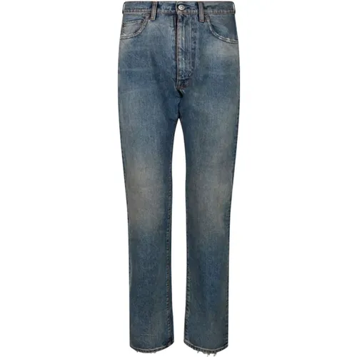 Hellblaue Baumwolljeans mit Niedriger Taille , Herren, Größe: W26 - Maison Margiela - Modalova