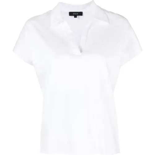 Classic Polo Shirt , female, Sizes: M - Fay - Modalova