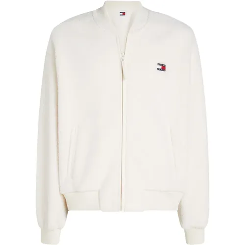 Boxy-Fit Teddy Pullover - Tommy Hilfiger - Modalova