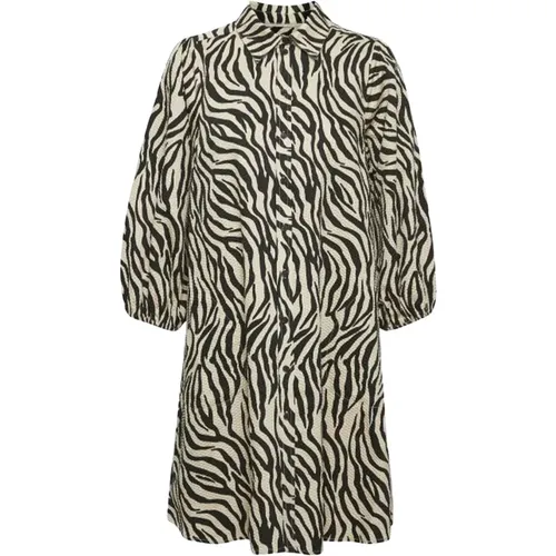 Zebra Print Kleid Eleinapw Dr , Damen, Größe: M - Part Two - Modalova