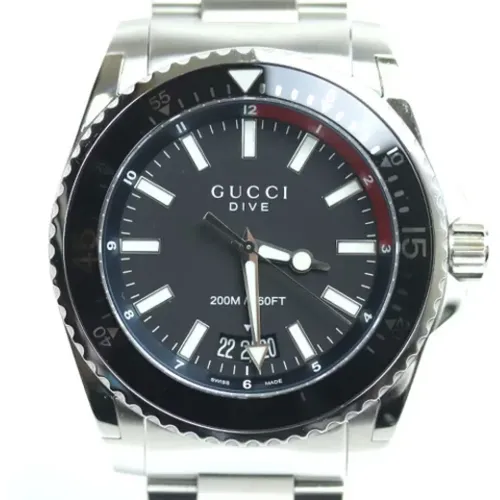 Pre-owned Glass watches , male, Sizes: ONE SIZE - Gucci Vintage - Modalova