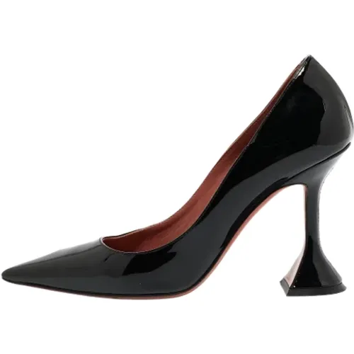 Pre-owned Leather heels , female, Sizes: 3 1/2 UK - Amina Muaddi Pre-owned - Modalova