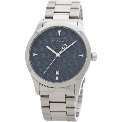 Pre-owned Stainless Steel watches , female, Sizes: ONE SIZE - Gucci Vintage - Modalova