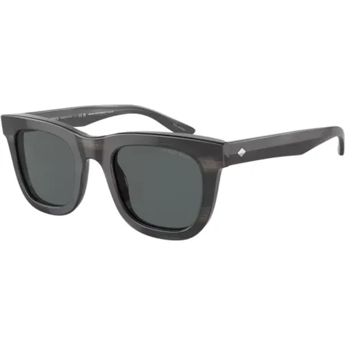 Graue Acetat-Sonnenbrille für Männer - Giorgio Armani - Modalova