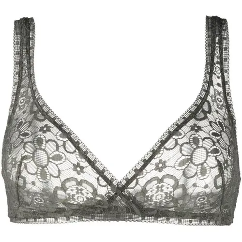 Lace-panel bra-90B , female, Sizes: 40B UK - Eres - Modalova