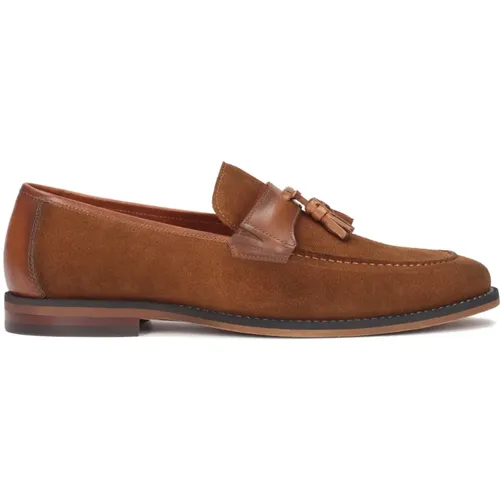 Elegante Herren-Loafer aus Bonded-Leder verziert mit einer Clutch , Herren, Größe: 42 EU - Kazar - Modalova