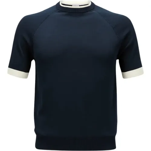 Half Sleeve Crewneck Shirt , male, Sizes: XL, 2XL - Eleventy - Modalova
