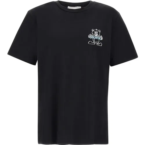 Mens Cotton T-shirt with Logo Print , male, Sizes: 2XL, L, M, XL - Iceberg - Modalova