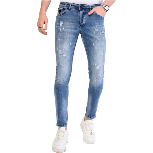 Ripped Jeans Boy Slim Fit - 1062 , male, Sizes: W31, W33, W32, W38, W36 - Local Fanatic - Modalova