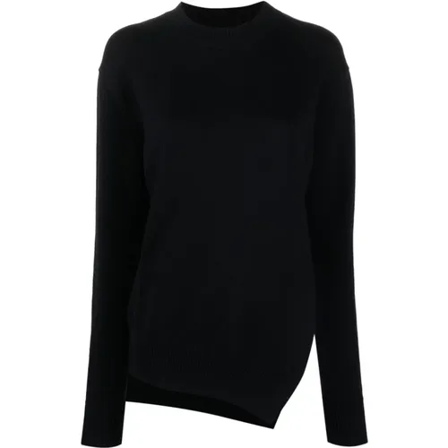 Black Shiso Sweater - Asymmetric Design , female, Sizes: XS - Studio Nicholson - Modalova