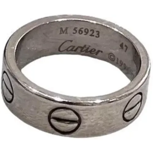 Pre-owned White Gold rings , female, Sizes: ONE SIZE - Cartier Vintage - Modalova