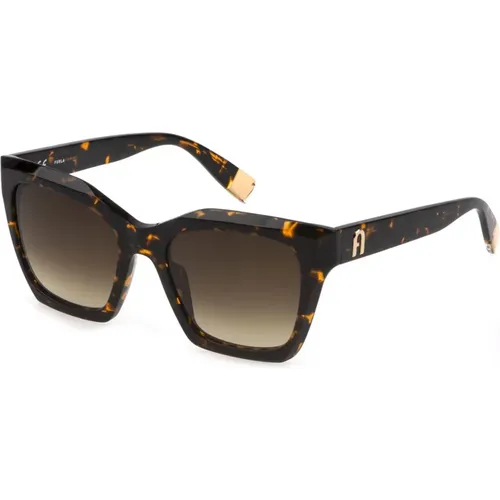 Stylish Sunglasses with Gradient Lenses , unisex, Sizes: 53 MM - Furla - Modalova