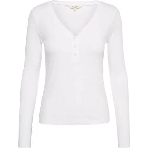Emmeliapw Long Sleeve V-Neck T-Shirt , female, Sizes: L, M, XL - Part Two - Modalova