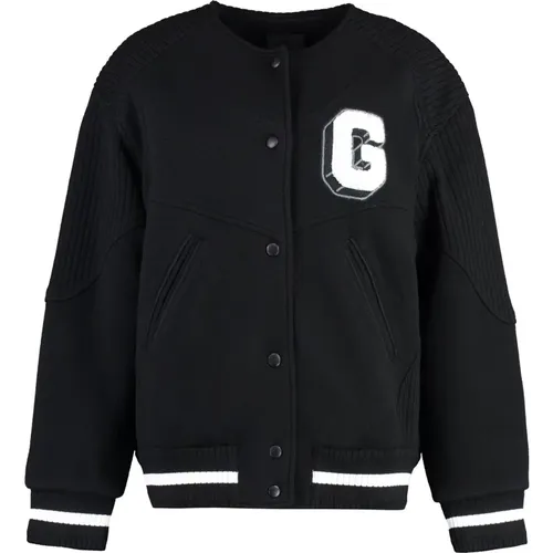 Woll-Bomberjacke mit Patch Givenchy - Givenchy - Modalova