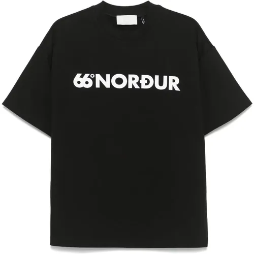 Künstlerisches Logo-Print T-Shirt , Herren, Größe: S - 66 North - Modalova