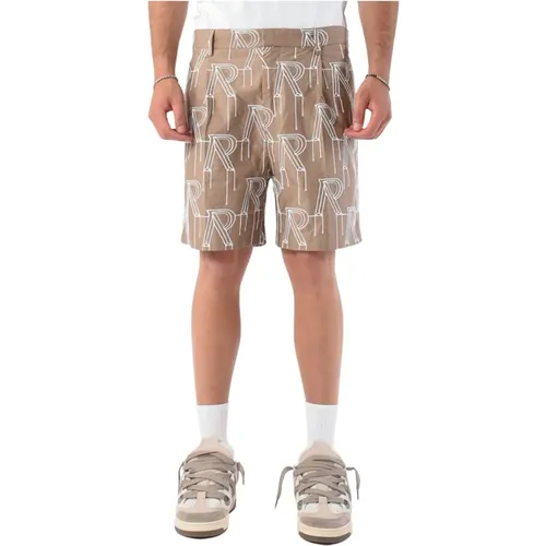 Bermuda-Shorts aus Baumwolle mit gesticktem Logo - Represent - Modalova