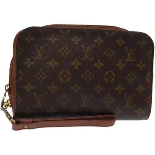 Pre-owned Canvas clutches , female, Sizes: ONE SIZE - Louis Vuitton Vintage - Modalova