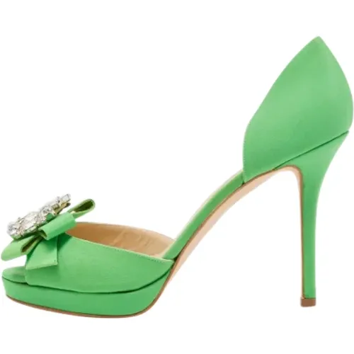 Pre-owned Stoff heels - Oscar De La Renta Pre-owned - Modalova
