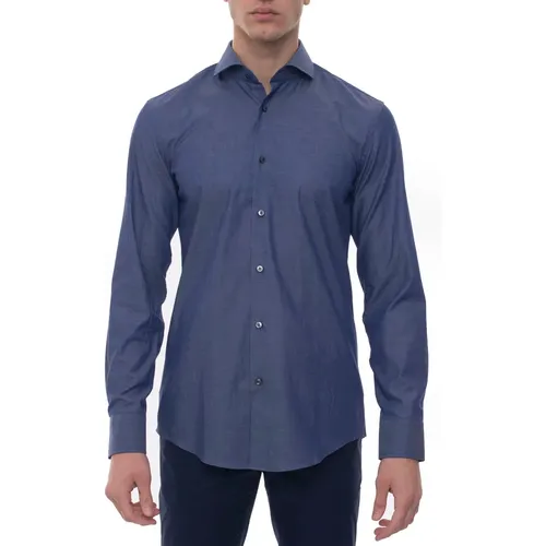 Jason Casual Shirt, French Neck, Slim Fit , male, Sizes: XS - Boss - Modalova