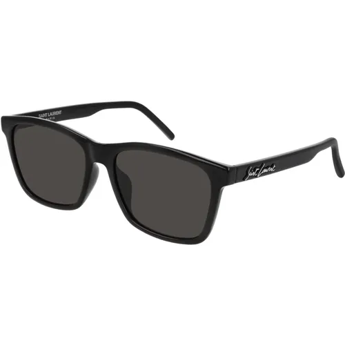 Grey Sunglasses SL 318/F , male, Sizes: 56 MM - Saint Laurent - Modalova