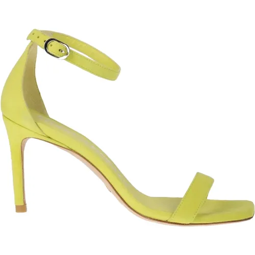 Heel Sandal - Regular Fit - 100% Leather , female, Sizes: 5 1/2 UK, 5 UK, 6 UK, 3 UK - Stuart Weitzman - Modalova