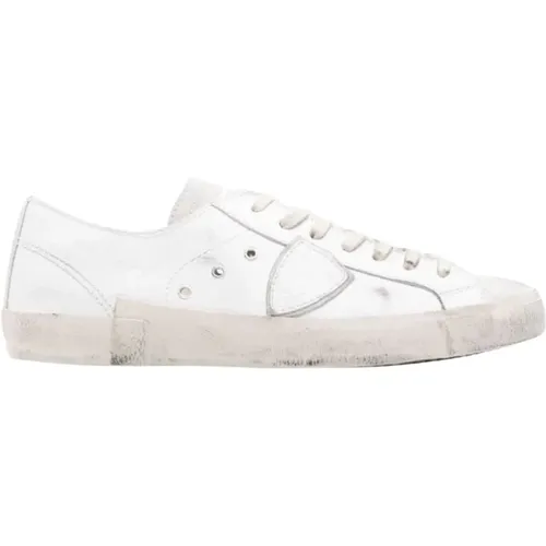 Niedrige Lv02 Sneakers Weiß/Grau , Herren, Größe: 41 EU - Philippe Model - Modalova