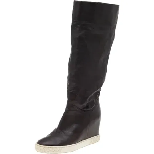 Pre-owned Leder boots , Damen, Größe: 38 EU - Casadei Pre-owned - Modalova
