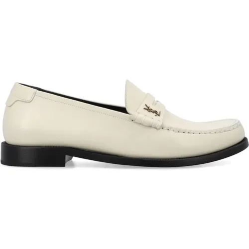 Geschlossene Pearl Penny Loafer Schuhe - Saint Laurent - Modalova