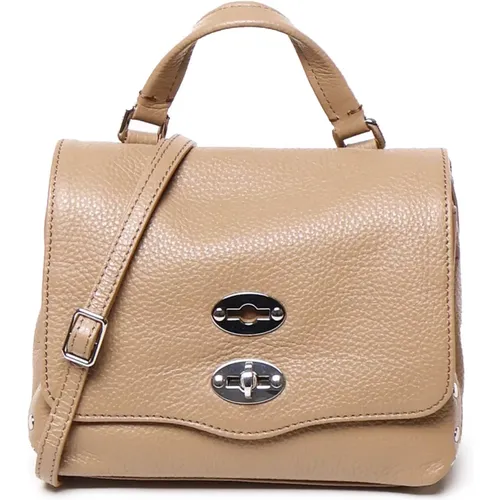 Iconic Double Lock Cappuccino Bag , female, Sizes: ONE SIZE - Zanellato - Modalova