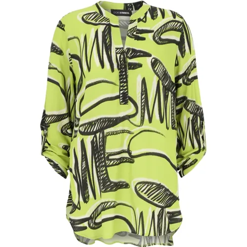 Bluse mit Graffiti-Print - Doris Streich - Modalova