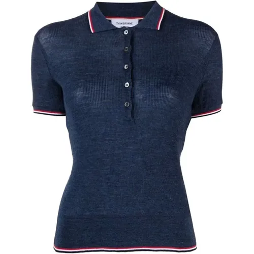 Polo T-shirt , female, Sizes: 2XS, XS - Thom Browne - Modalova