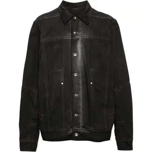 Jackets Grey , male, Sizes: S - Rick Owens - Modalova