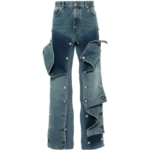 Indigo Blaue Denim Jeans , Herren, Größe: W33 - Y/Project - Modalova
