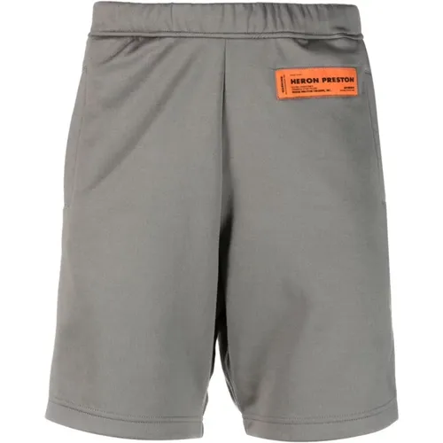 Casual Graue Logo Track Shorts - Heron Preston - Modalova