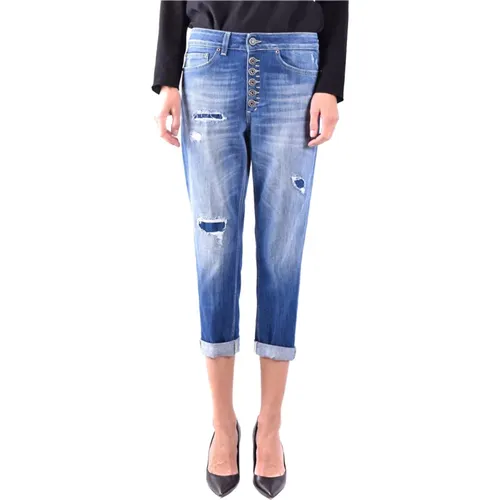 Stylish Cropped Jeans , female, Sizes: W27 - Dondup - Modalova